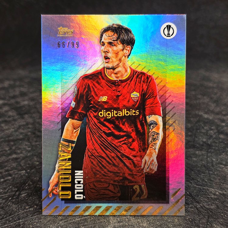 Topps Gold X Dan Leydon UEFA 2022-23 - Nicolo Zaniolo, Roma /99