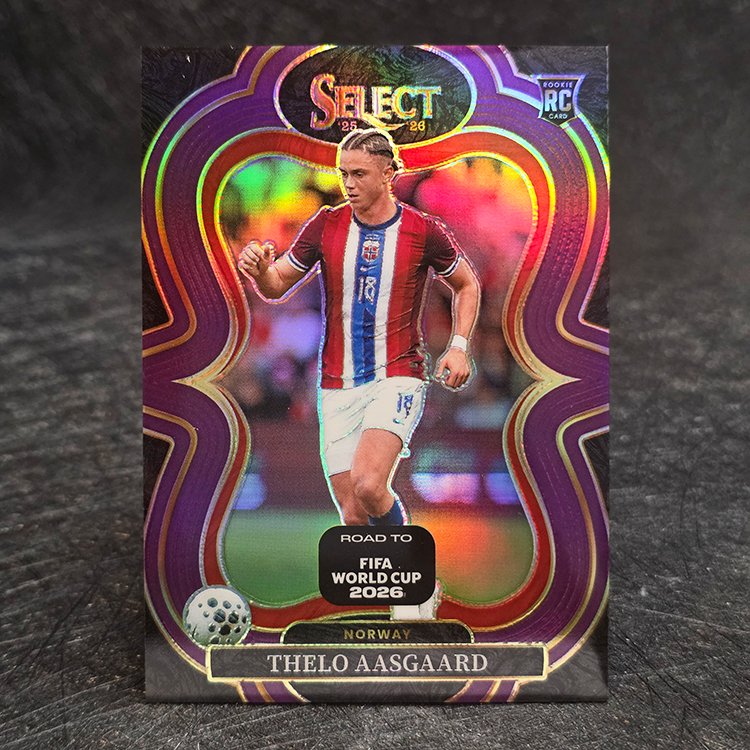Panini Select Road To Fifa World Cup 2025-26 - Mezzanine, Purple - Thelo Aasgaard, Norway /150 #110