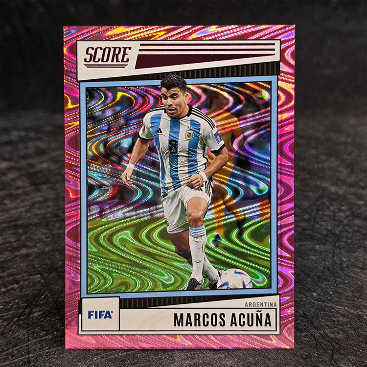 Panini Score FIFA Soccer 2022-23 - Pink - Marcos Acuna, Argentina /45 #100