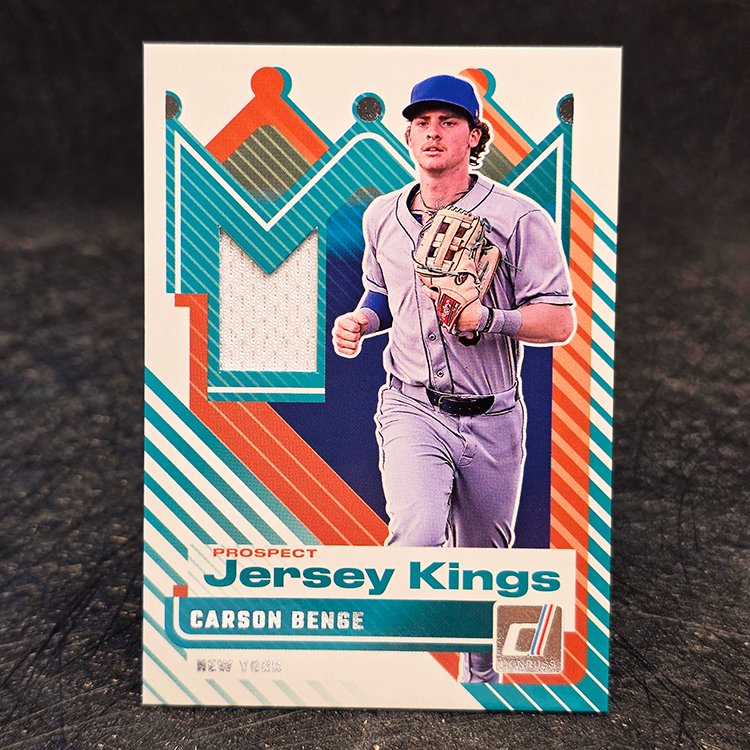 Panini Donruss Baseball 2025 - Jersey Kings - Carson Benge, New York Mets #PJK-CB