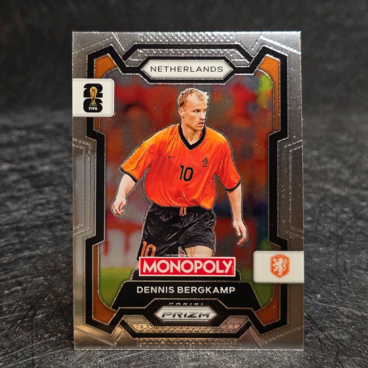 Panini Prizm Monopoly 2026 - FIFA World Cup - Dennis Bergkamp, Netherlands #74