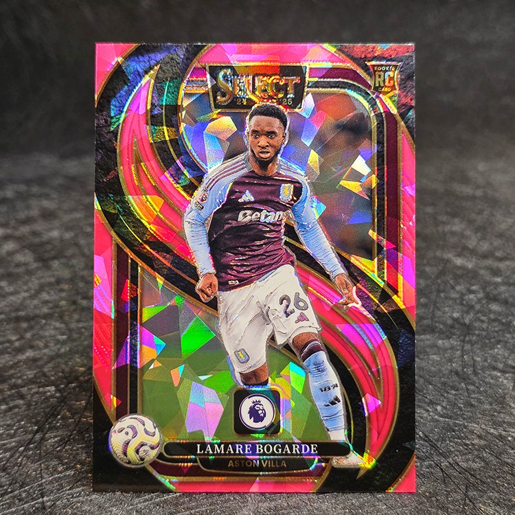 Panini Select PL 2024-25 - Mezzanine, Pink Ice - Lamare Bogarde, Aston Villa #112