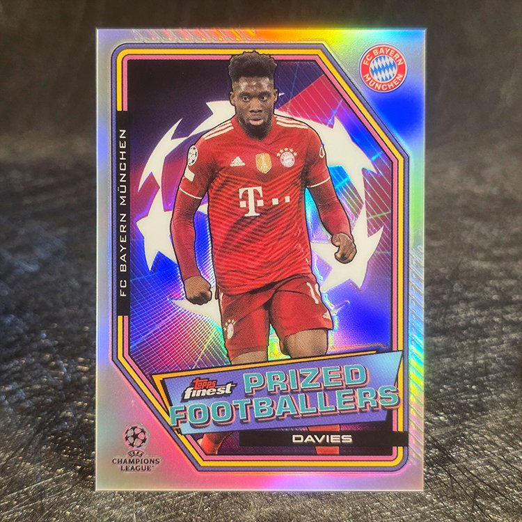 Topps Finest UEFA CL 2021-22 - Prized Footballers - Alphonso Davies, Bayern Munchen #PF-3