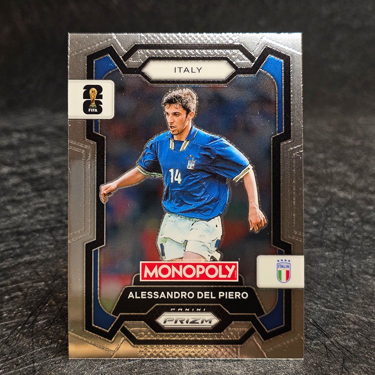 Panini Prizm Monopoly 2026 - FIFA World Cup - Alessandro Del Piero, Italy #39