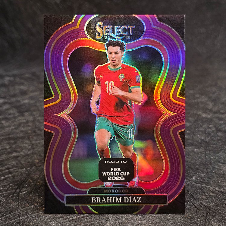 Panini Select Road To Fifa World Cup 2025-26 - Mezzanine, Purple - Brahim Diaz, Morocco /150 #153