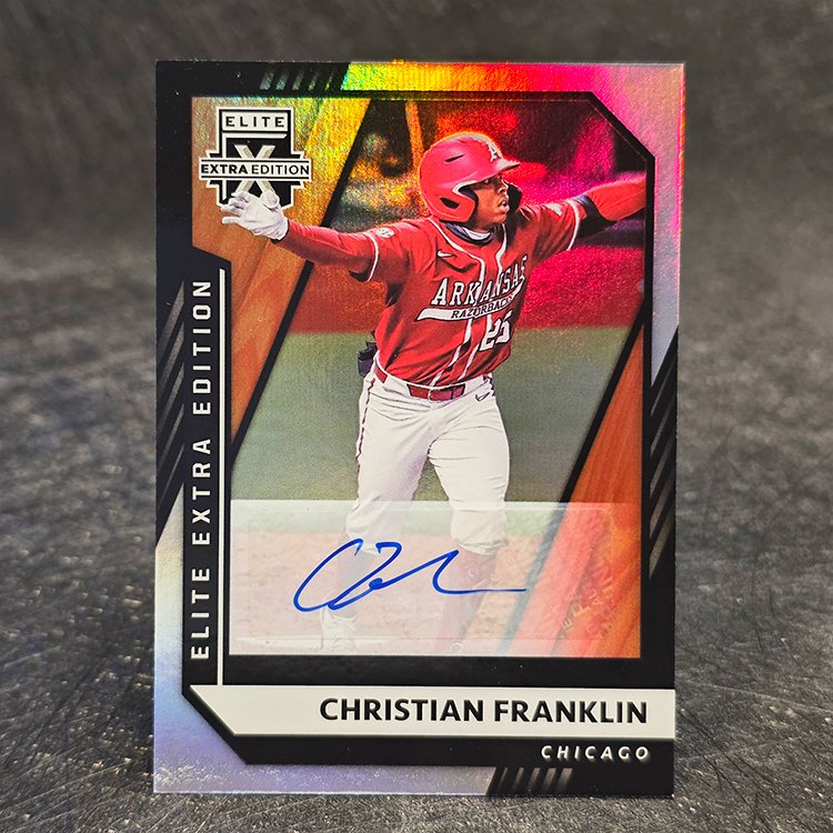 Panini Elite Extra Edition 2021 - Signatures Auto - Christian Franklin, Chicago Cubs #123