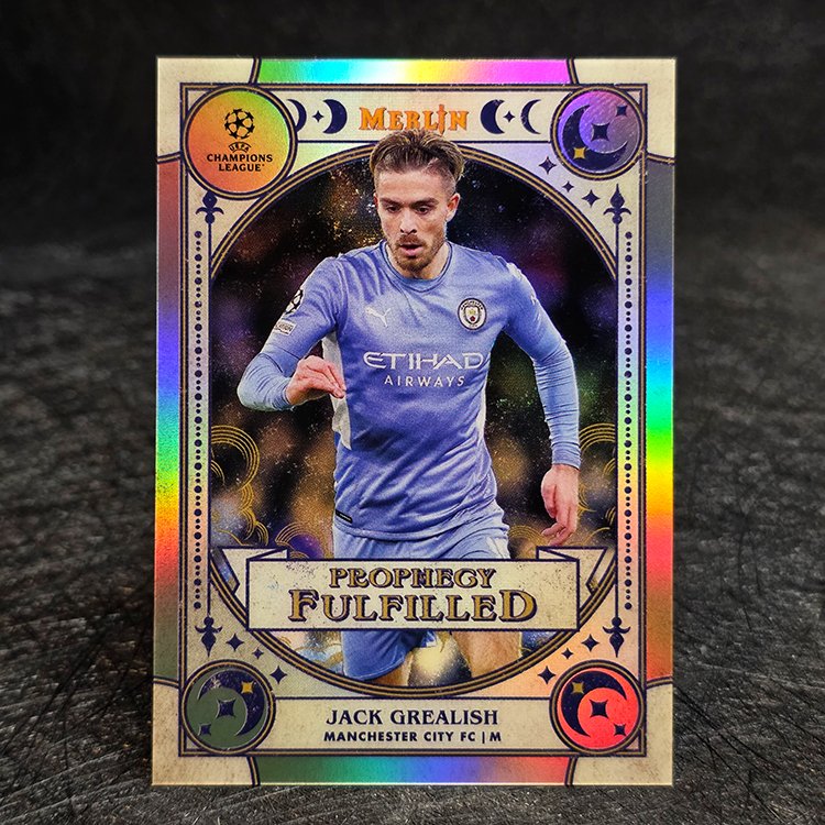 Topps Merlin UEFA 2021-22 - Prophecy Fulfilled - Jack Grealish, Manchester City #PF-3
