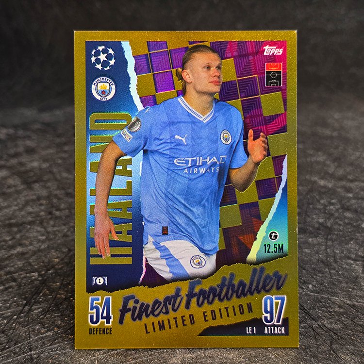 Topps Match Attax 2023-24 - Limited Edition Finest Footballer - Erling Haaland, Manchester City #LE1