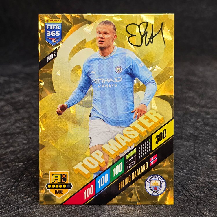 Panini Adrenalyn XL FIFA 365 2024 - X-Rare, Top Master - Erling Haaland, Manchester City