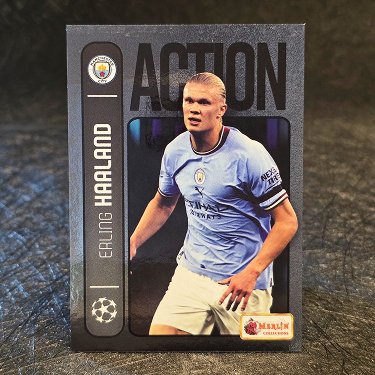 Topps Merlin Heritage 98 2022-23 - Action - Erling Haaland, Manchester City #146
