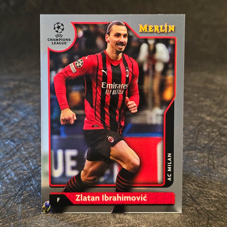 Topps Merlin UEFA 2021-22 - Zlatan Ibrahimovic, AC Milan #119