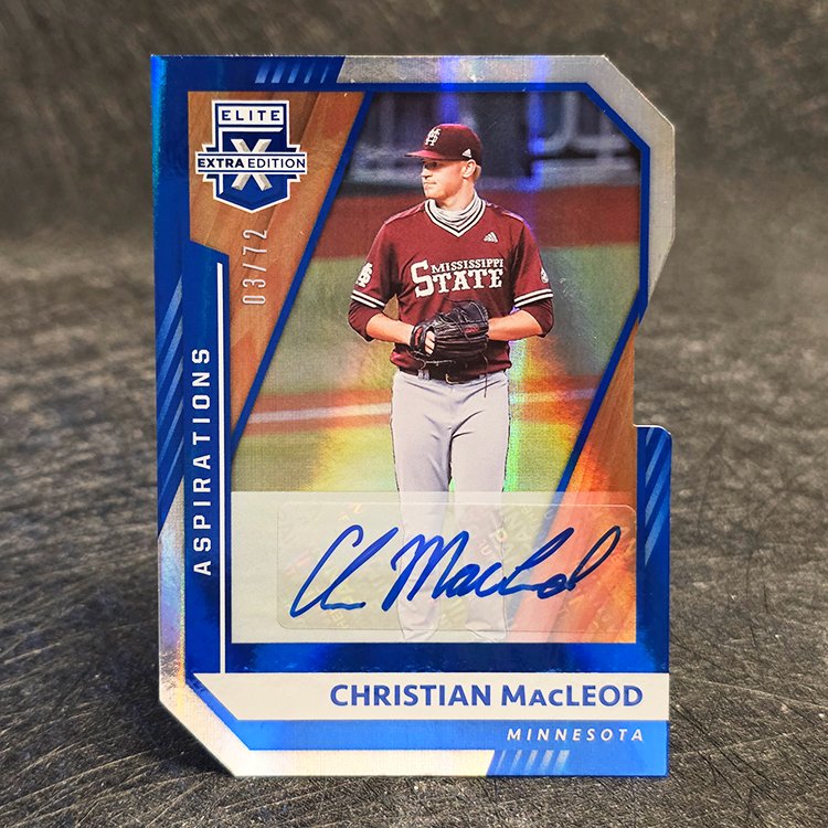 Panini Elite Extra Edition 2021 - Aspirations Die Cut - Christian MacLeod, Minnesota Twins /72 #159