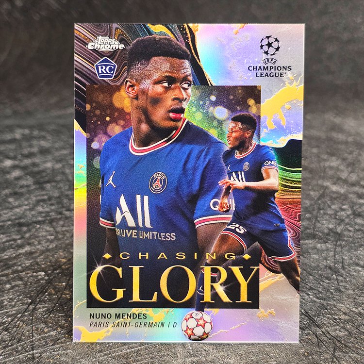 Topps Chrome UEFA 2021-22 - Chasing Glory - Nuno Mendes, Paris St Germain #CG-18