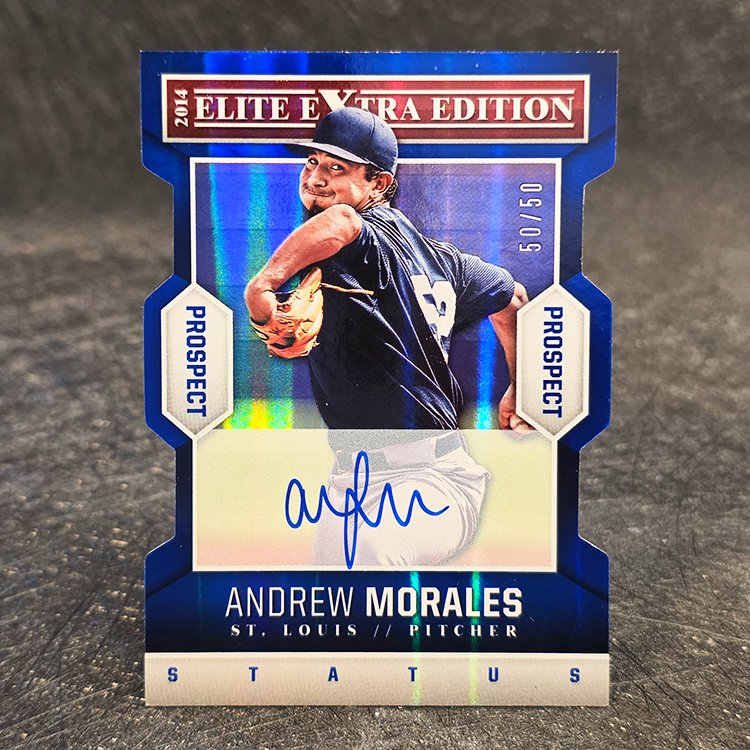 Panini Elite Extra Edition 2014 - Prospects Auto - Andrew Morales, St. Louis Cardinals 50/50 #95