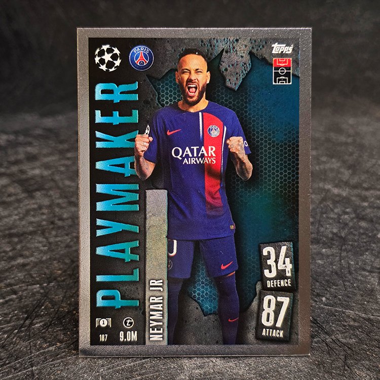 Topps Match Attax 2023-24 - Playmaker - Neymar JR, Paris St Germain #187
