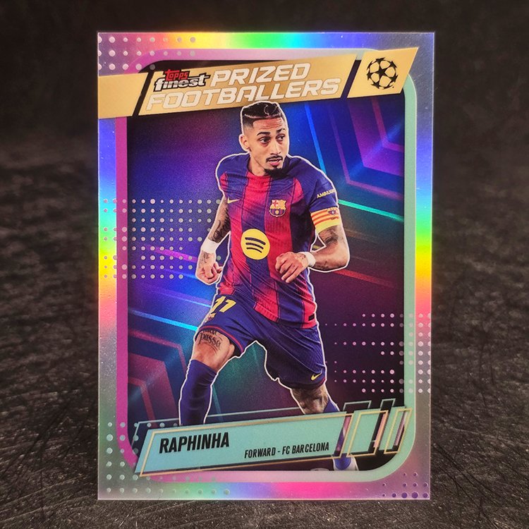 Topps Finest UEFA CL 2025-26 - Prized Footballers - Raphinha, Barcelona #PF-16