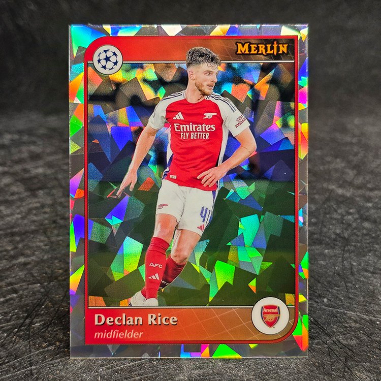 Topps Merlin UCC 2024-25 - Cracked Ice - Declan Rice, Arsenal #141