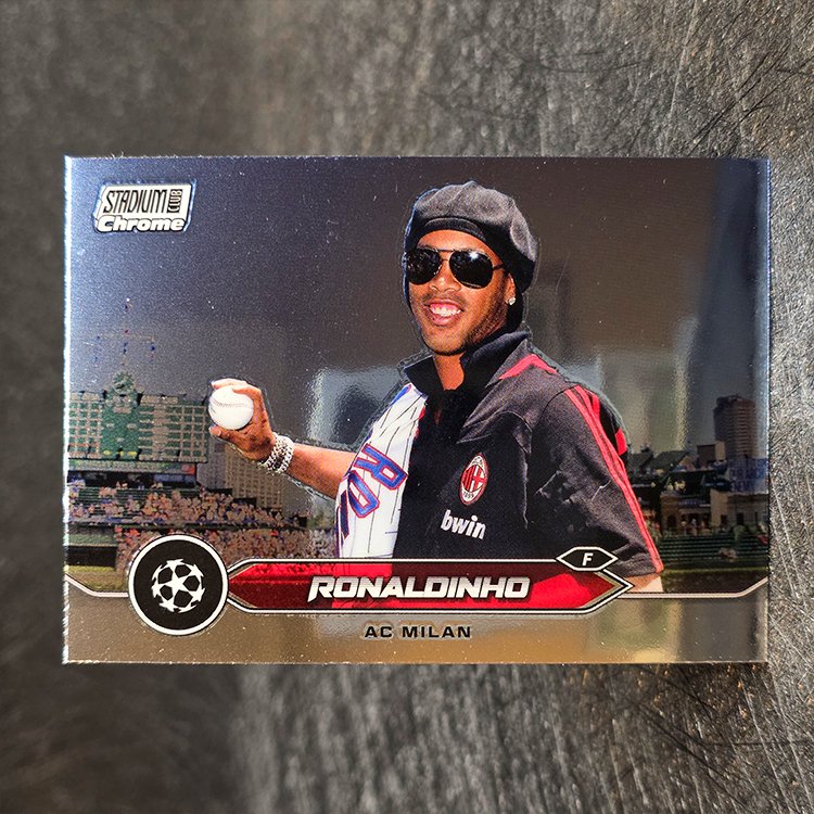 Topps Stadium Club Chrome UEFA 2023-24 - Ronaldinho, AC Milan #80