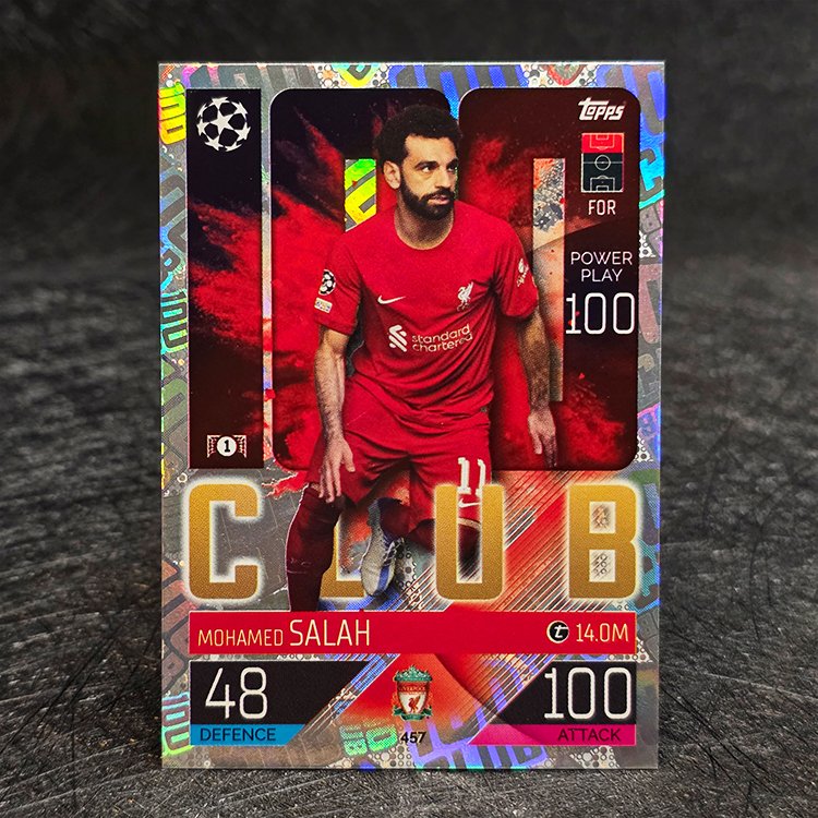 Topps Match Attax 2022-23 - 100 Club - Mohamed Salah, Liverpool #457