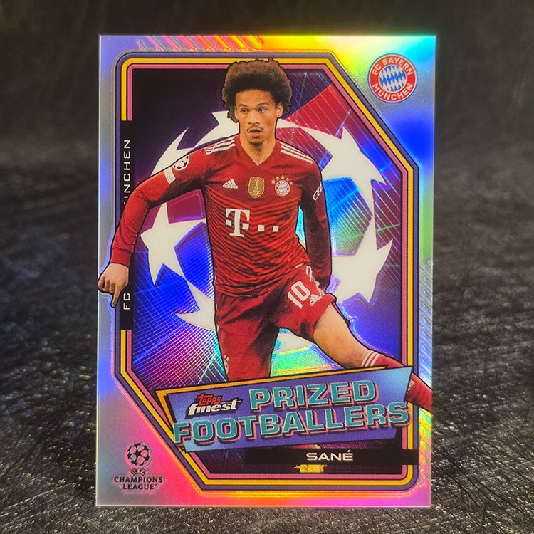 Topps Finest UEFA CL 2021-22 - Prized Footballers - Leroy Sane, Bayern Munchen #PF-12