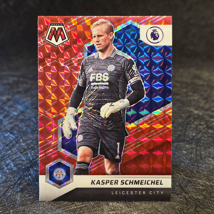 Panini Mosaic PL 2021-22 - Mosaic Red - Kasper Schmeichel, Leicester City #25