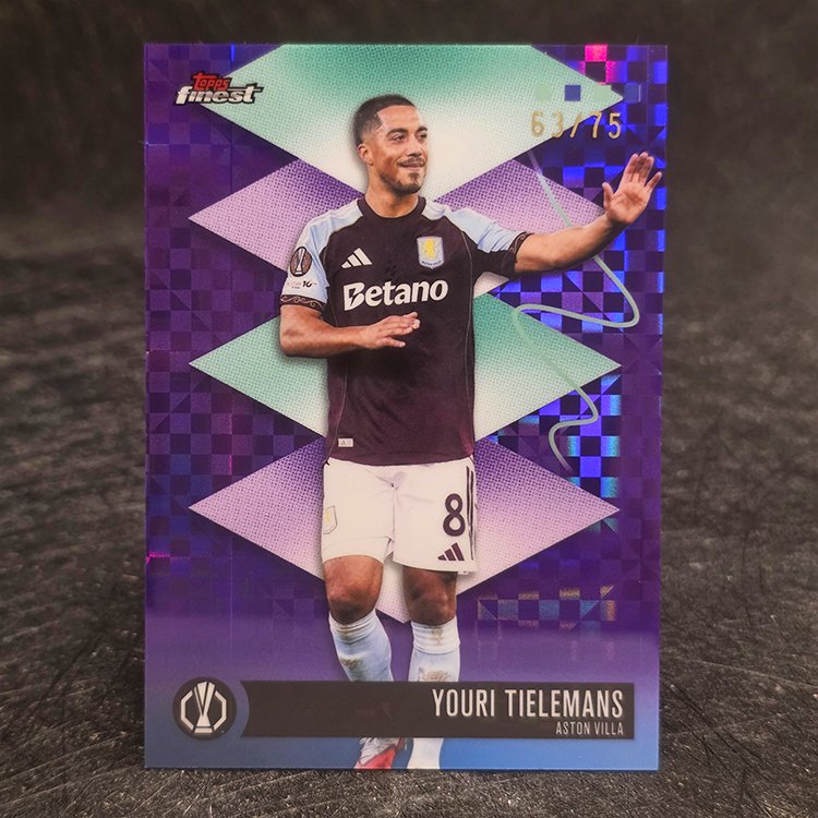 Topps Finest UCC 2026 - Purple - Youri Tielemans, Aston Villa /75 #441