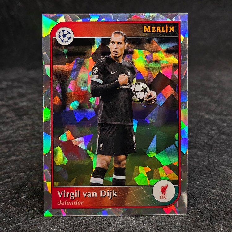Topps Merlin UCC 2024-25 - Cracked Ice - Virgil van Dijk, Liverpool #4
