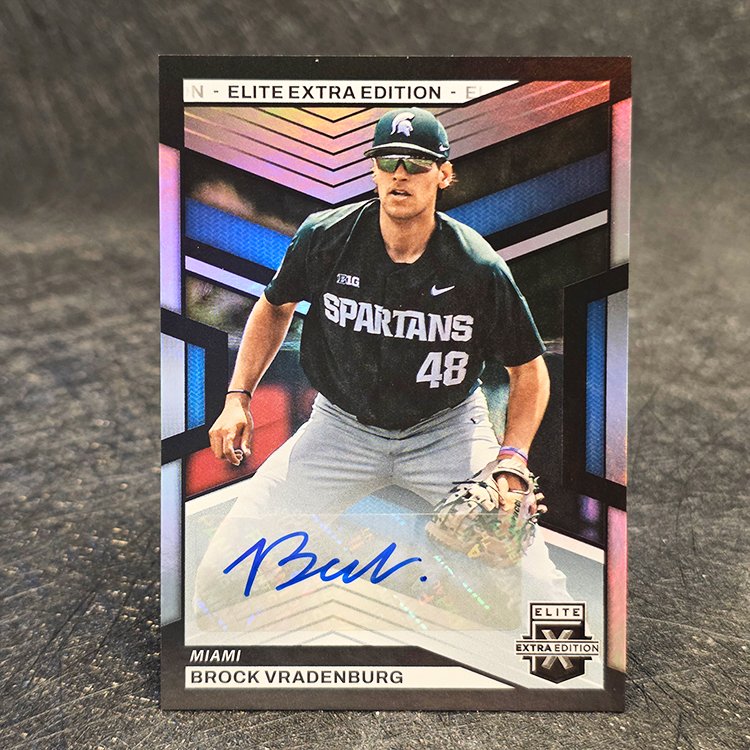 Panini Elite Extra Edition 2023 - Signatures Auto - Brock Vradenburg, Miami Marlins #57